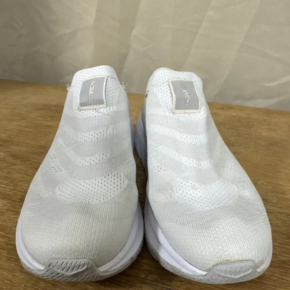 Hoka One One Cavu 3 Womens Size 7.5 White Walking Running Slip On Shoes Sneakers